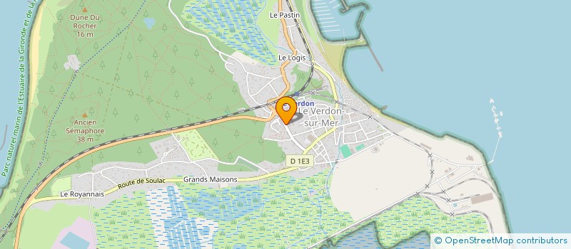 localisation de l'entreprise MADAME REGINE DECAIX  LE VERDON-SUR-MER