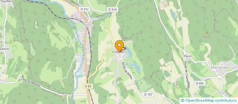 localisation de l'entreprise MADAME REGINE DELAGE à CHAZEY-BONS