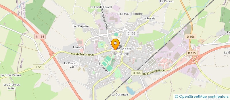 localisation de l'entreprise MADAME REGINE DELAUNAY à SAINT-MEEN-LE-GRAND