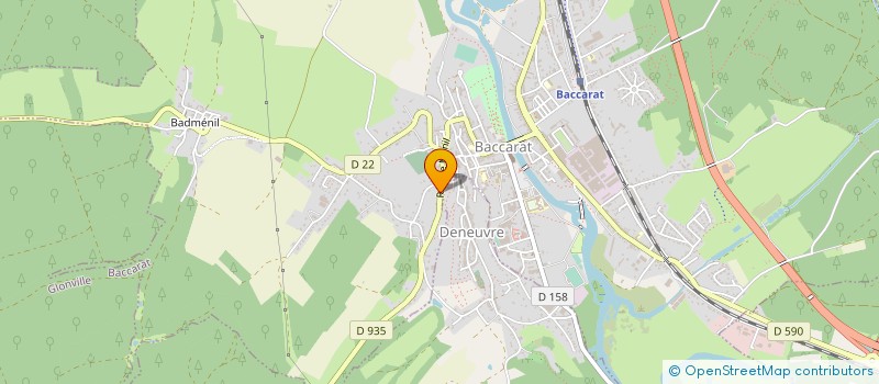 localisation de l'entreprise MADAME REGINE DEPOUTOT à BACCARAT