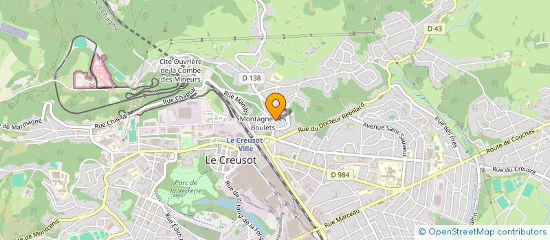 localisation de l'entreprise MADAME REGINE DONCIEUX à LE CREUSOT