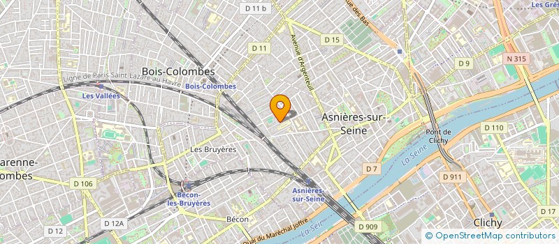 localisation de l'entreprise MADAME REGINE DOUCET à ASNIERES-SUR-SEINE