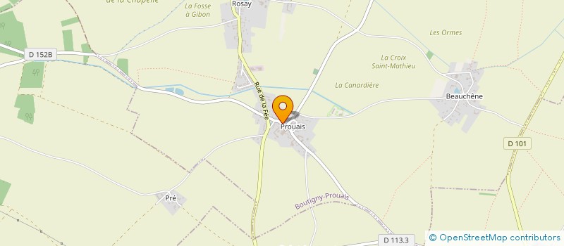 localisation de l'entreprise MADAME REGINE DUBUS à BOUTIGNY-PROUAIS
