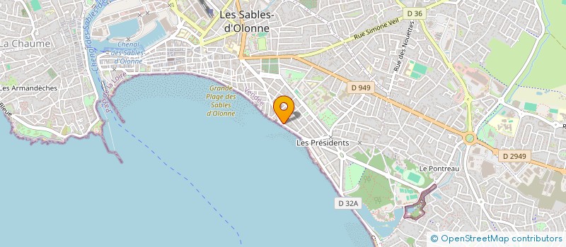 localisation de l'entreprise MADAME REGINE DUPLAN à LES SABLES D'OLONNE