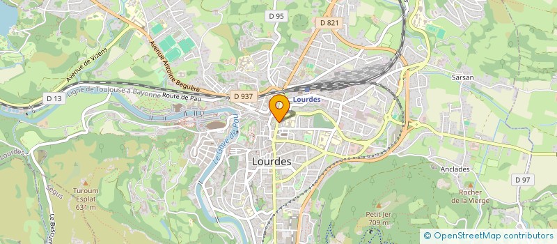 localisation de l'entreprise MADAME REGINE DUPONT à LOURDES