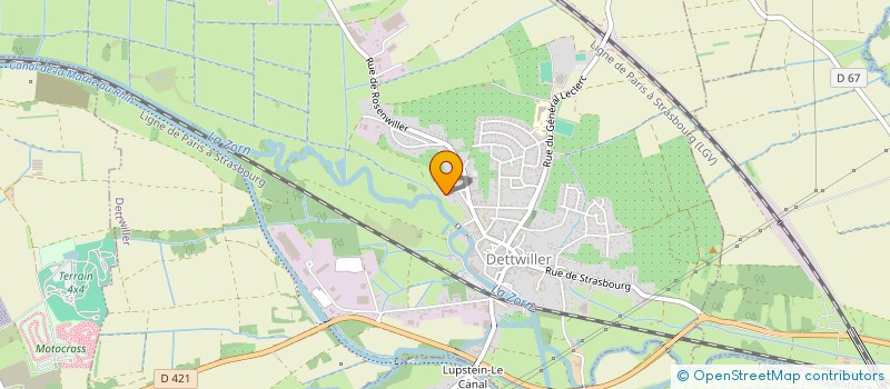 localisation de l'entreprise MADAME REGINE ESCHRICH  DETTWILLER