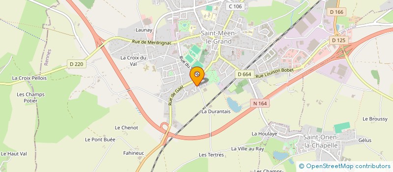 localisation de l'entreprise MADAME REGINE FELIOT  SAINT-MEEN-LE-GRAND