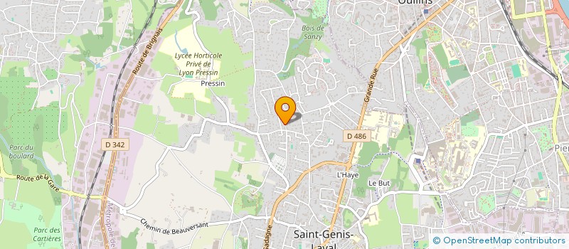 localisation de l'entreprise MADAME REGINE FERNANDEZ  SAINT-GENIS-LAVAL