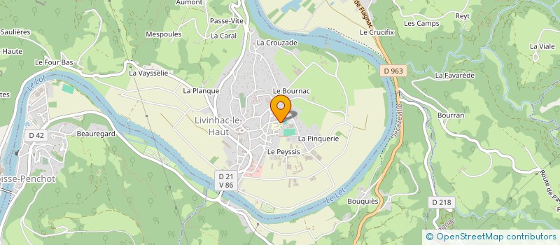 localisation de l'entreprise MADAME REGINE FRANCOUAL à LIVINHAC-LE-HAUT