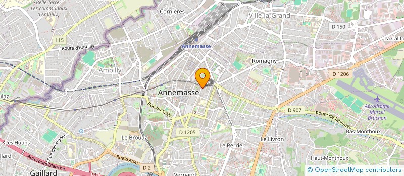 localisation de l'entreprise MADAME REGINE FUGAIN  ANNEMASSE