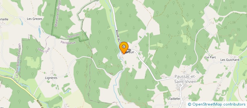 localisation de l'entreprise MADAME REGINE GAUTHIER à PAUSSAC ET ST VIVIEN
