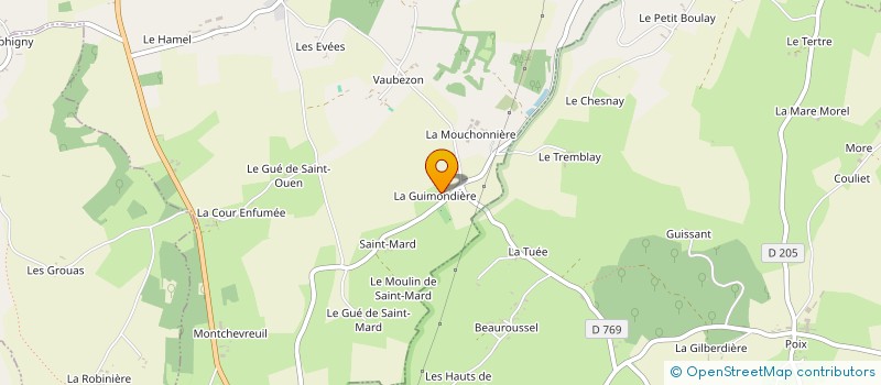 localisation de l'entreprise MADAME REGINE GEORGET à SAINT-OUEN-DE-SECHEROUVRE