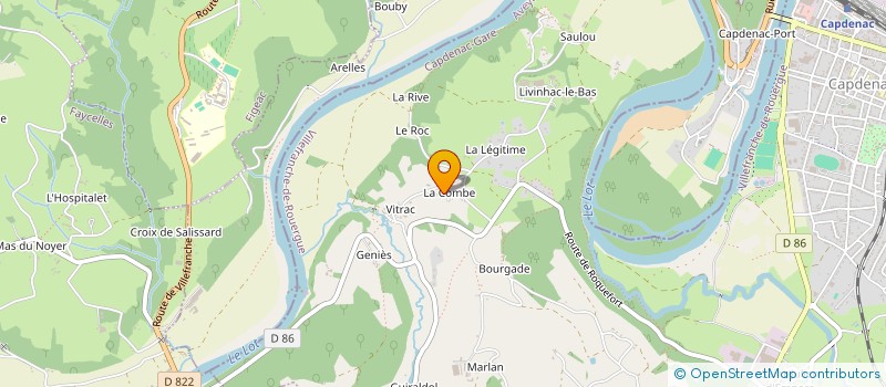 localisation de l'entreprise MADAME REGINE GIL  CAPDENAC-GARE