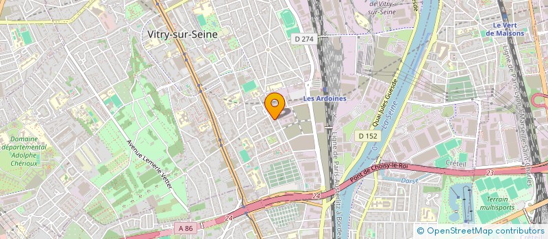 localisation de l'entreprise MADAME REGINE GOURET  VITRY-SUR-SEINE