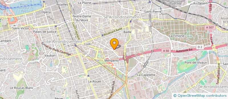 localisation de l'entreprise MADAME REGINE GRALL à MARSEILLE