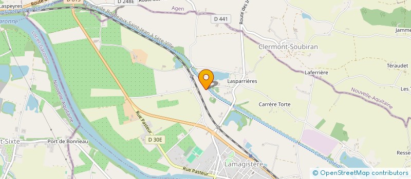 localisation de l'entreprise MADAME REGINE GRAS  LAMAGISTERE