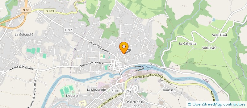localisation de l'entreprise MADAME REGINE GRAVIASSY à ARTHES