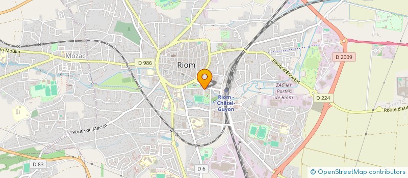 localisation de l'entreprise MADAME REGINE GROUSSET  RIOM