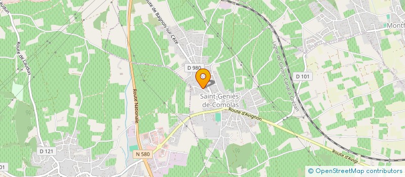 localisation de l'entreprise MADAME REGINE GUILLARD à SAINT-GENIES-DE-COMOLAS
