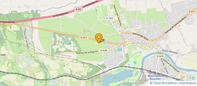 localisation de l'entreprise MADAME REGINE GUILLEVIC  MONTREJEAU