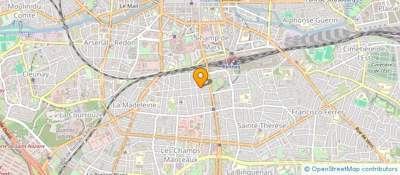 localisation de l'entreprise MADAME REGINE HALLOUX  RENNES