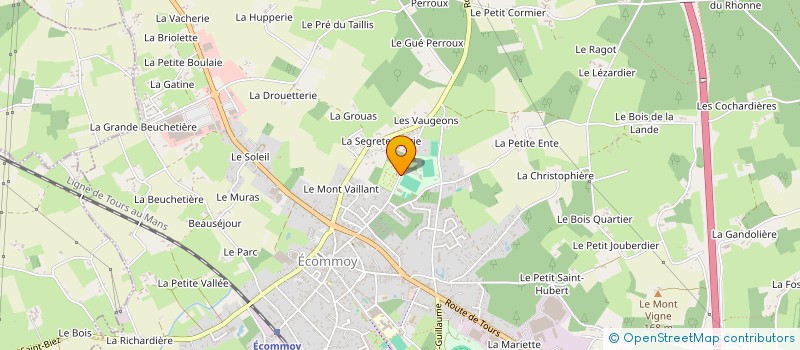 localisation de l'entreprise MADAME REGINE HUGUENIN à ECOMMOY