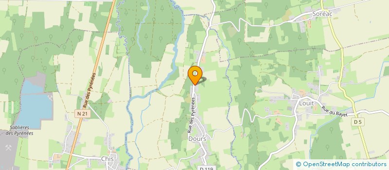 localisation de l'entreprise MADAME REGINE JARDILLIER  DOURS