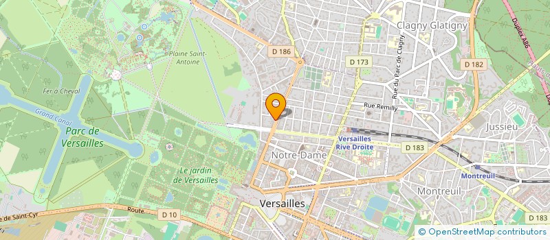 localisation de l'entreprise MADAME REGINE JEAN à VERSAILLES