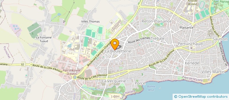 localisation de l'entreprise MADAME REGINE JUDIC à SAINT-NAZAIRE