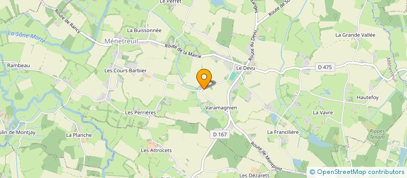 localisation de l'entreprise MADAME REGINE JURAIN  MENETREUIL