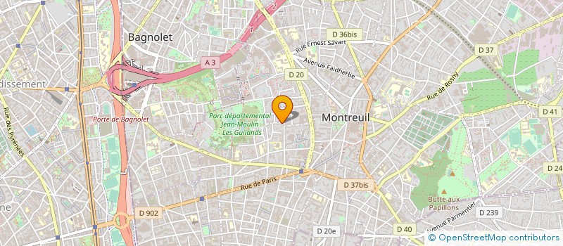 localisation de l'entreprise MADAME REGINE JUSSERAND à MONTREUIL