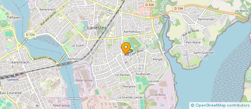 localisation de l'entreprise MADAME REGINE KNAB  LANESTER