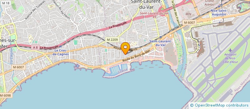 localisation de l'entreprise MADAME REGINE KRUEGER à SAINT-LAURENT-DU-VAR