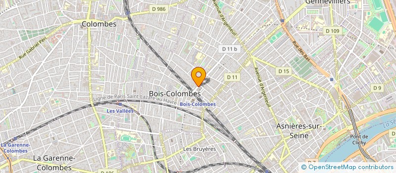 localisation de l'entreprise MADAME REGINE KWADOW à BOIS-COLOMBES