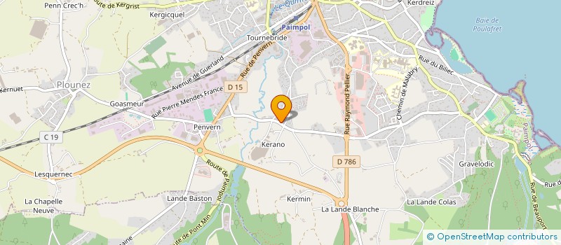 localisation de l'entreprise MADAME REGINE L'HOSTIS  PAIMPOL