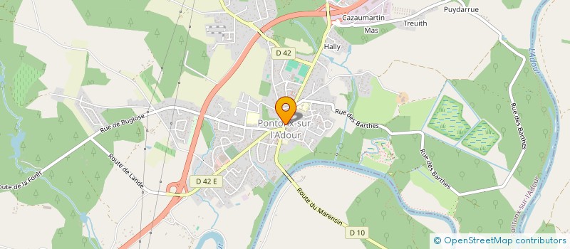 localisation de l'entreprise MADAME REGINE LAFARGUES  PONTONX-SUR-L'ADOUR