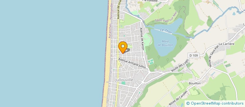 localisation de l'entreprise MADAME REGINE LAGOGUEE  JULLOUVILLE