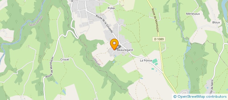 localisation de l'entreprise MADAME REGINE LAGOUTTE  VILLEBRET