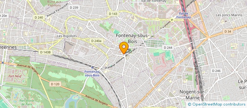 localisation de l'entreprise MADAME REGINE LE PEN à FONTENAY-SOUS-BOIS