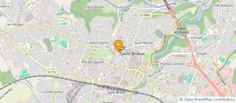 localisation de l'entreprise MADAME REGINE LE RAY à SAINT-BRIEUC