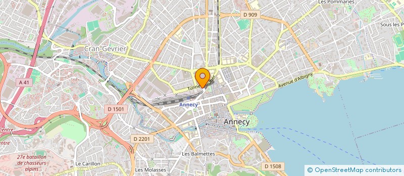 localisation de l'entreprise MADAME REGINE LEBAUDY à ANNECY