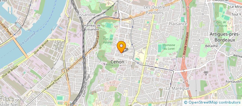 localisation de l'entreprise MADAME REGINE LEJEUNE à CENON
