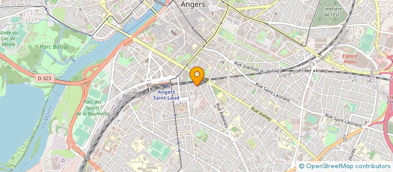 localisation de l'entreprise MADAME REGINE LEMARCHAND à ANGERS