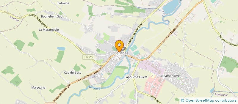 localisation de l'entreprise MADAME REGINE LEMESLE  LOMBEZ