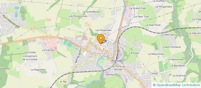 localisation de l'entreprise MADAME REGINE LEROY  PLANCOET