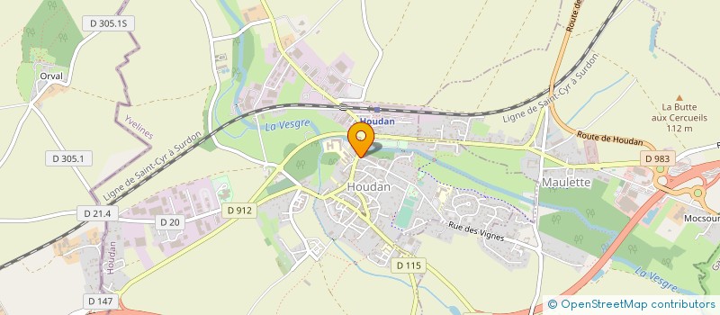 localisation de l'entreprise MADAME REGINE LEVEQUE  HOUDAN