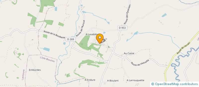 localisation de l'entreprise MADAME REGINE LIBOURNET  CASTET-ARROUY