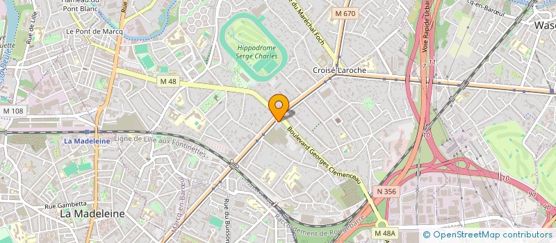 localisation de l'entreprise MADAME REGINE MAGNIER à MARCQ-EN-BARŒUL