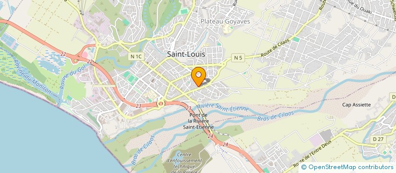 localisation de l'entreprise MADAME REGINE MAILLOT à SAINT-LOUIS