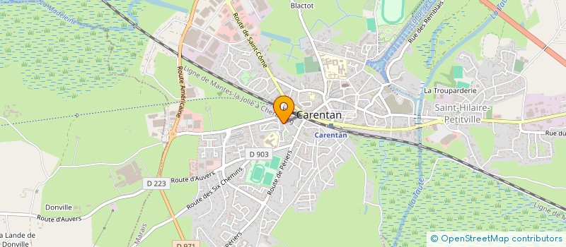localisation de l'entreprise MADAME REGINE MAINGUY à CARENTAN-LES-MARAIS